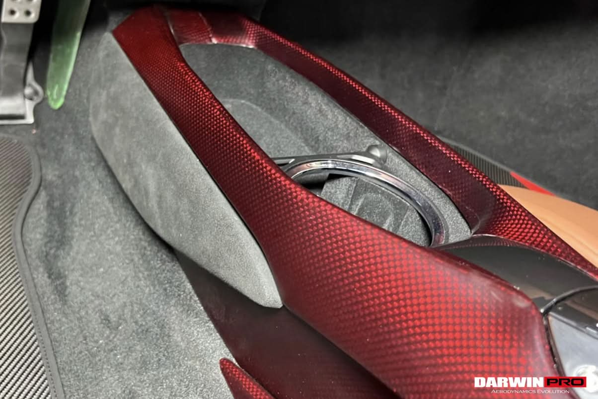 2022-2026 Ferrari 296 GTB GTS (Type F171) OE Style Dry Carbon Fiber Center Control Surround Panel Front End