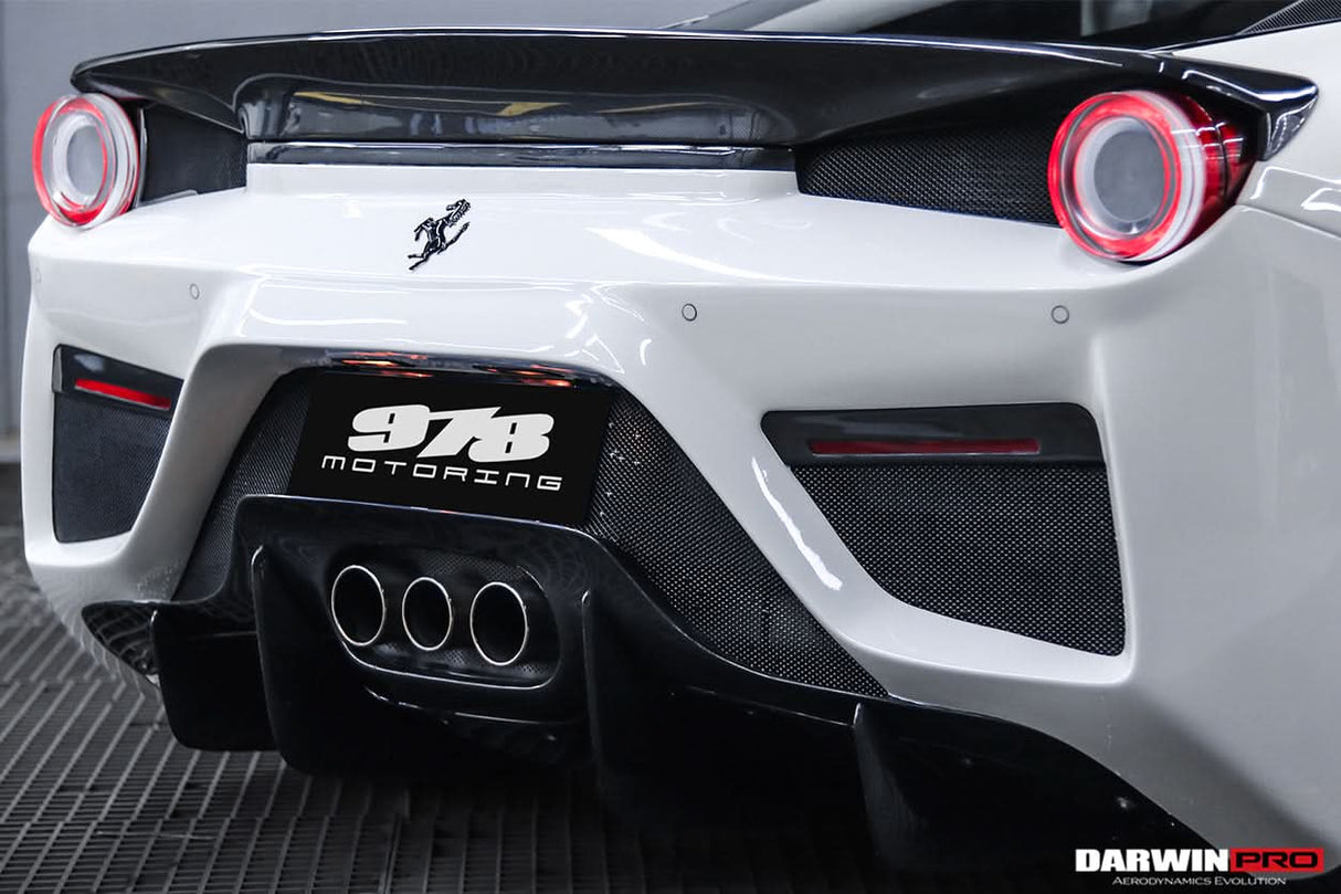 2010-2015 Ferrari 458 Italia and Spider Tail Light Cover DarwinPRO (BKSS)