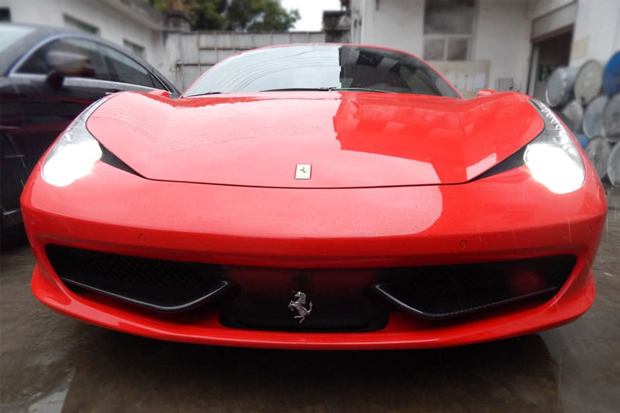 2010-2015 Ferrari 458 Italia and Spider Carbon Fiber Front Canards DarwinPRO (OE)