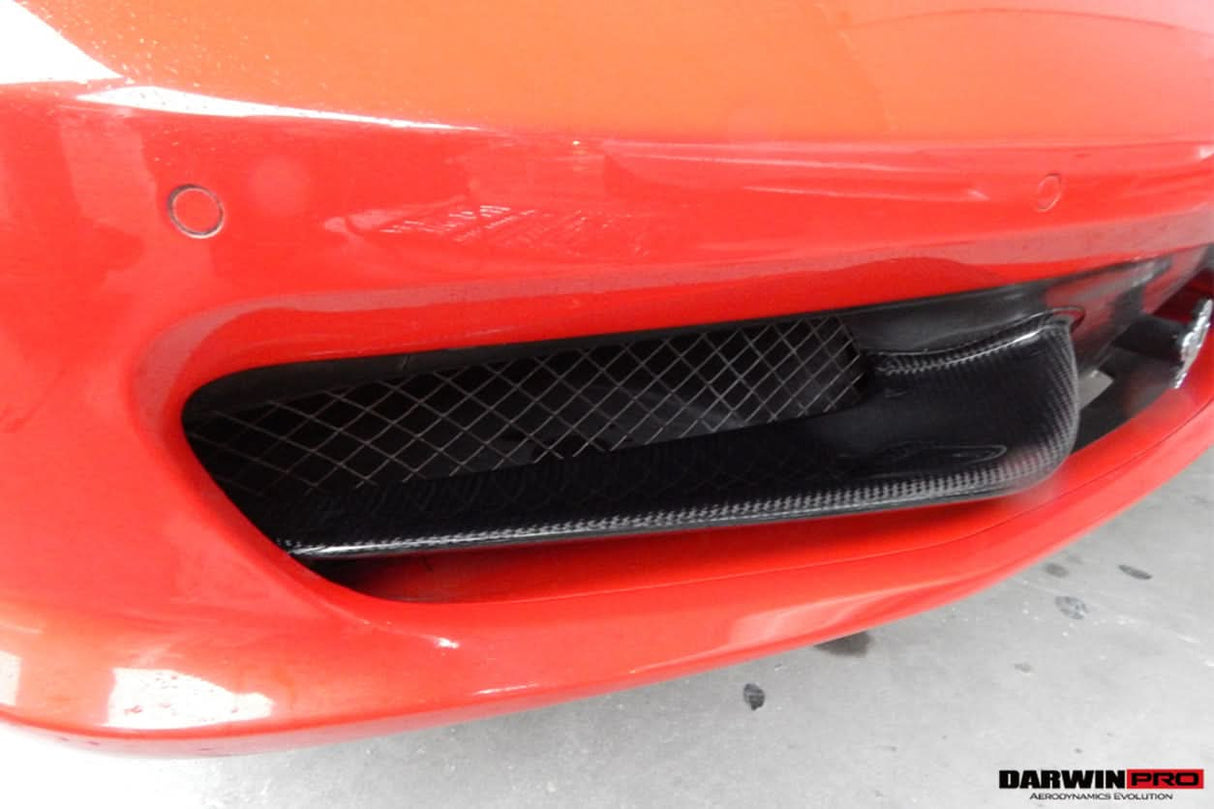 2010-2015 Ferrari 458 Italia and Spider Carbon Fiber Front Canards DarwinPRO (OE)