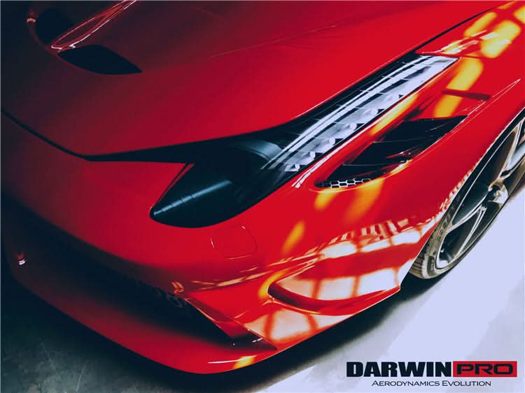 2010-2015 Ferrari 458 Italia and Spider Partial Carbon Fiber Front Bumper DarwinPRO ( Speciale Design)