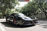 2010-2015 Ferrari 458 Italia and Spider Partial Carbon Fiber Front Bumper DarwinPRO ( Speciale Design)