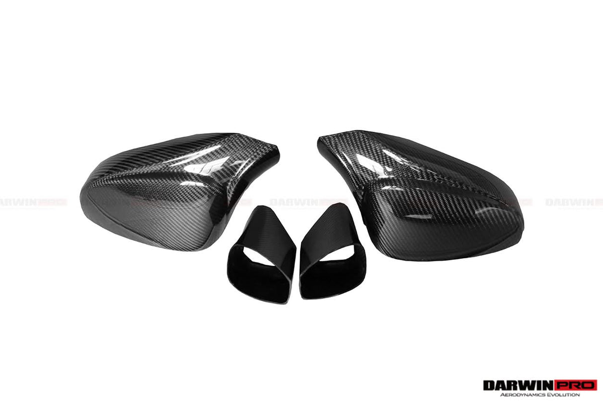 2010-2015 Ferrari 458 Dry Carbon Fiber Mirror Housing Repalcement DarwinPRO (OE) Fits Italia, Spider, Speciale