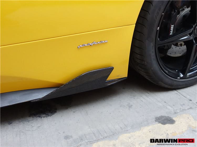 2010-2015 Ferrari 458 Italia and Spider Carbon Fiber Side Skirts Canards DarwinPRO ( Speciale Design)