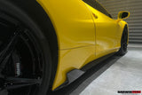 2010-2015 Ferrari 458 Italia and Spider Carbon Fiber Side Skirts Canards DarwinPRO ( Speciale Design)