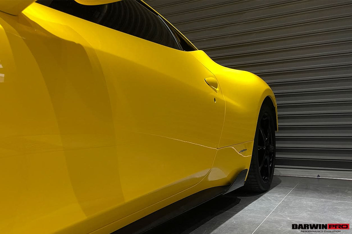 2010-2015 Ferrari 458 Italia and Spider Carbon Fiber Side Skirts Canards DarwinPRO ( Speciale Design)