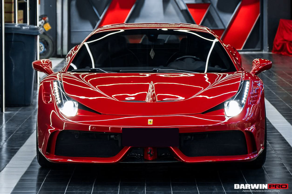 2010-2015 Ferrari 458 Italia and Spider Carbon Fiber Hood DarwinPRO ( Speciale Design)