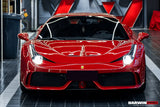 2010-2015 Ferrari 458 Italia and Spider Carbon Fiber Hood DarwinPRO ( Speciale Design)