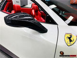 2010-2015 Ferrari 458 Dry Carbon Fiber Mirror Housing Repalcement DarwinPRO (OE) Fits Italia, Spider, Speciale