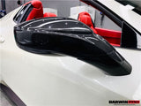 2010-2015 Ferrari 458 Dry Carbon Fiber Mirror Housing Repalcement DarwinPRO (OE) Fits Italia, Spider, Speciale