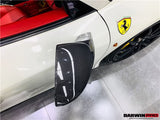 2010-2015 Ferrari 458 Dry Carbon Fiber Mirror Housing Repalcement DarwinPRO (OE) Fits Italia, Spider, Speciale