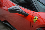 2010-2015 Ferrari 458 Dry Carbon Fiber Mirror Housing Repalcement DarwinPRO (OE) Fits Italia, Spider, Speciale