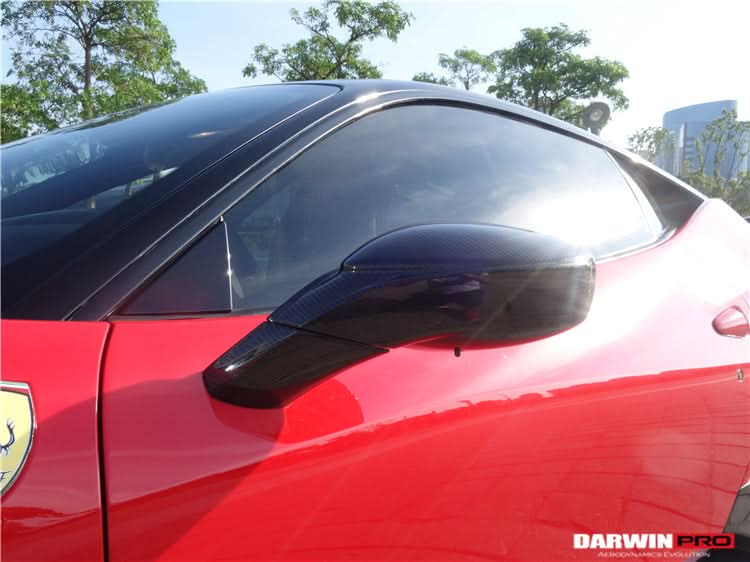 2010-2015 Ferrari 458 Dry Carbon Fiber Mirror Housing Repalcement DarwinPRO (OE) Fits Italia, Spider, Speciale