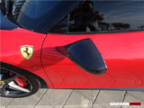 2010-2015 Ferrari 458 Dry Carbon Fiber Mirror Housing Repalcement DarwinPRO (OE) Fits Italia, Spider, Speciale