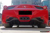 2010-2015 Ferrari 458 Italia Spider Carbon Fiber Rear Diffuser DarwinPRO (OE)