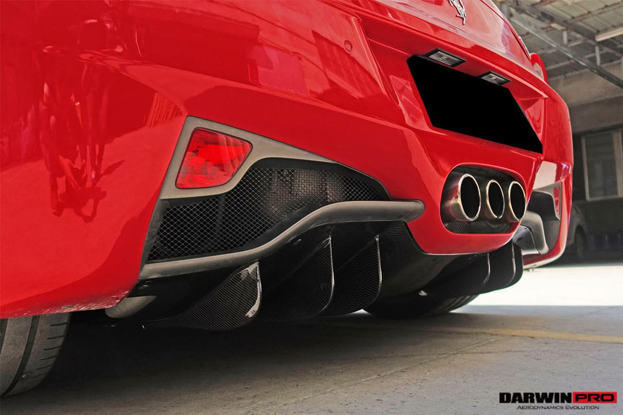2010-2015 Ferrari 458 Italia Spider Carbon Fiber Rear Diffuser DarwinPRO (OE)