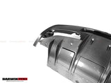 DarwinPRO 2013-2015 Ferrari 458 Speciale Rear Bumper with Diffuser with Lights