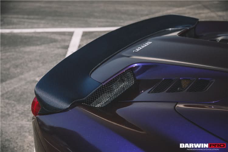 2010-2015 Ferrari 458 Spider BKSS Style Partial Carbon Fiber Rear Bumper And Fiber Trunk With Tail Light Cover