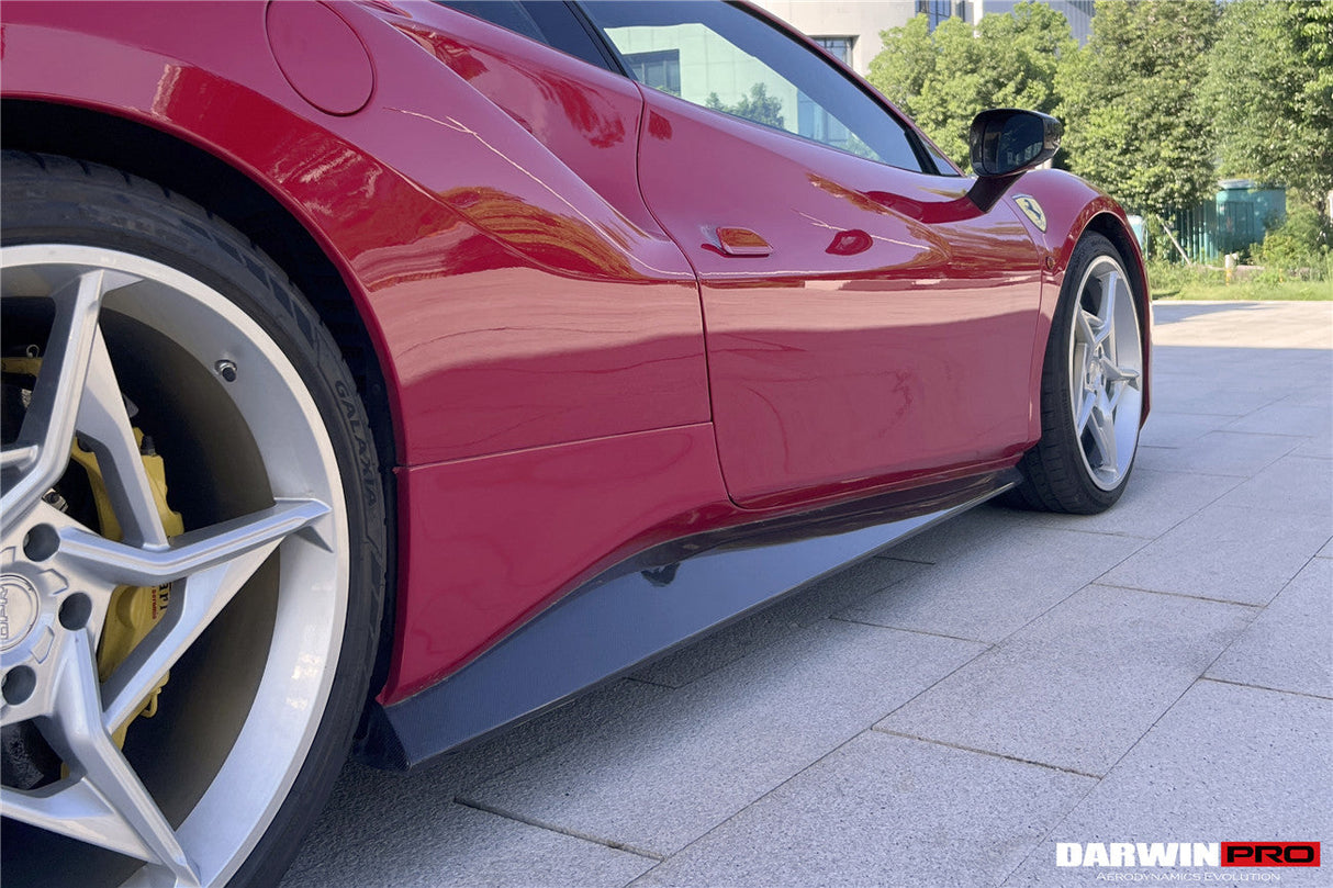 2015-2020 Ferrari 488 GTB & Spider Side Skirts DarwinPRO (OE)