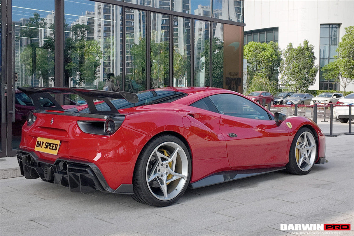 2015-2020 Ferrari 488 GTB & Spider Side Skirts DarwinPRO (OE)