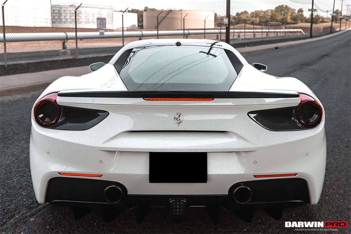 2015-2020 Ferrari 488 GTB Spyder Dry Carbon Fiber Rear Light Satellite Covers