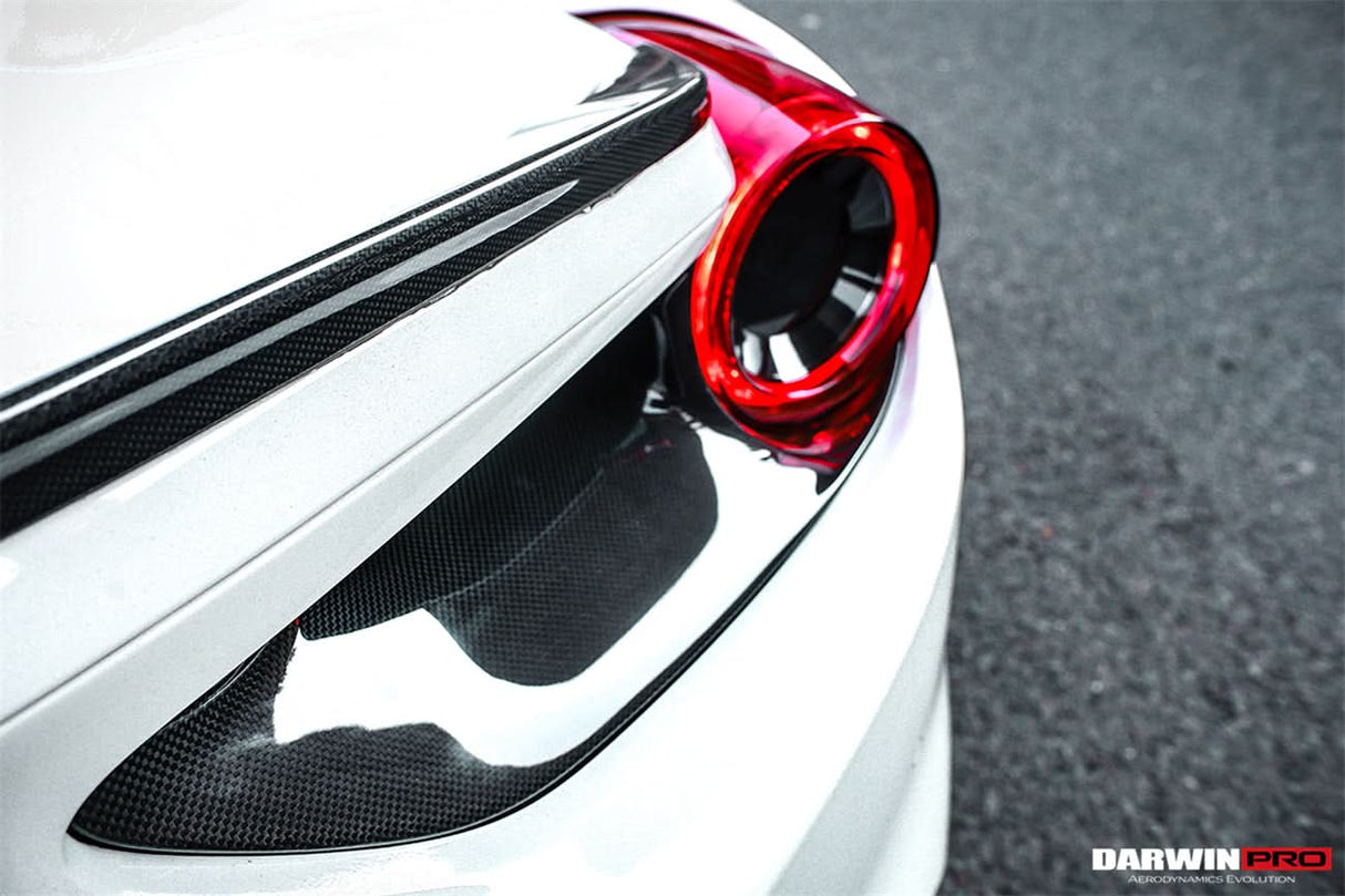 2015-2020 Ferrari 488 GTB Spyder Dry Carbon Fiber Rear Light Satellite Covers