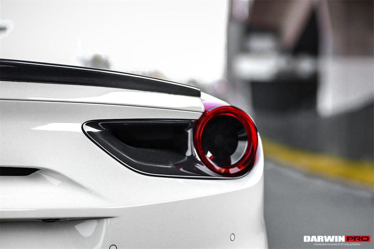 2015-2020 Ferrari 488 GTB Spyder Dry Carbon Fiber Rear Light Satellite Covers