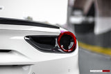 2015-2020 Ferrari 488 GTB Spyder Dry Carbon Fiber Rear Light Satellite Covers