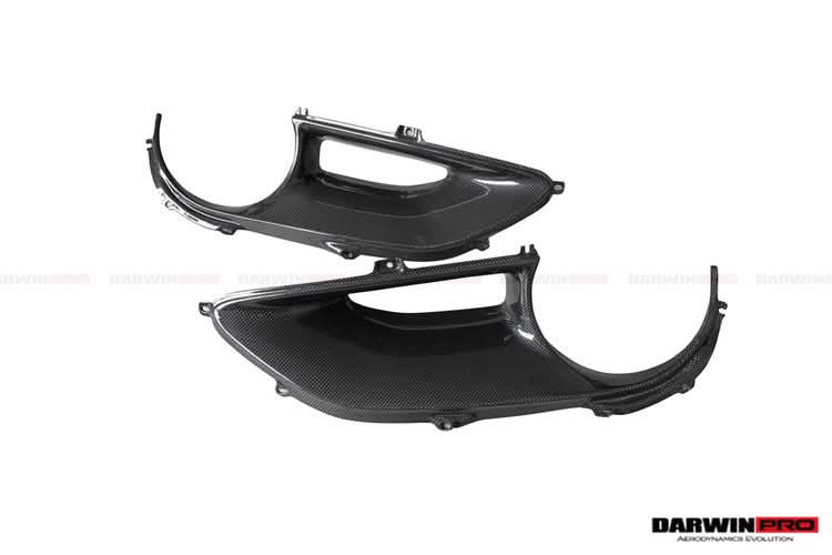 2015-2020 Ferrari 488 GTB Spyder Dry Carbon Fiber Rear Light Satellite Covers