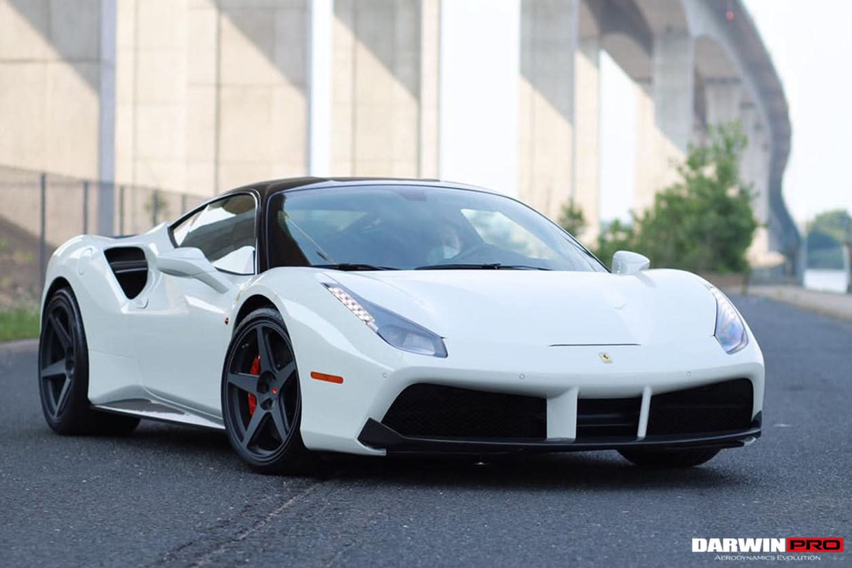 2015-2020 Ferrari 488 GTB & Spider Dry Carbon Fiber Side Air Intake Fins