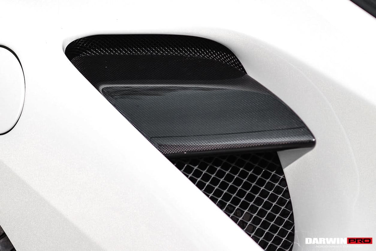 2015-2020 Ferrari 488 GTB & Spider Dry Carbon Fiber Side Air Intake Fins