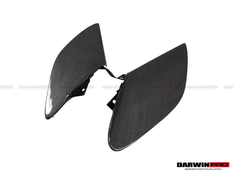 2015-2020 Ferrari 488 GTB & Spider Dry Carbon Fiber Side Air Intake Fins
