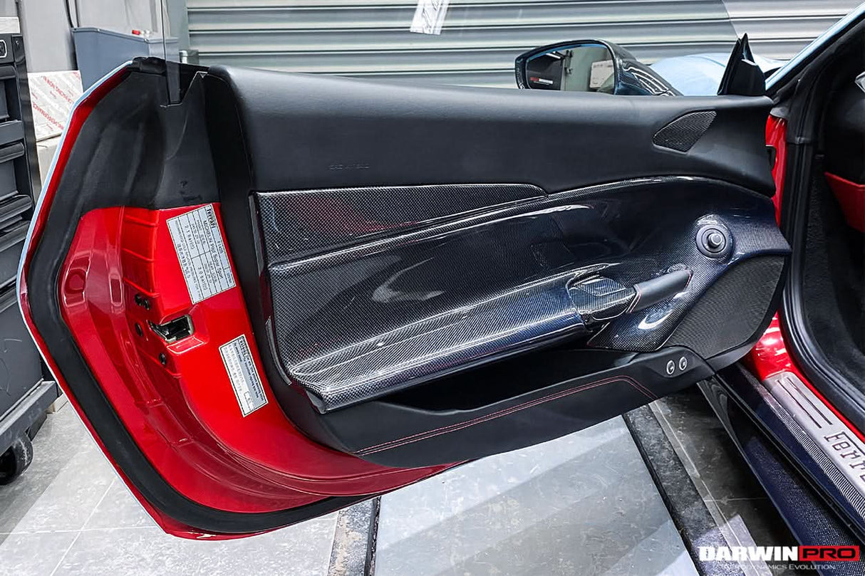 2015-2020 Ferrari 488 GTB & Spider Carbon Fiber Door Panel Interior