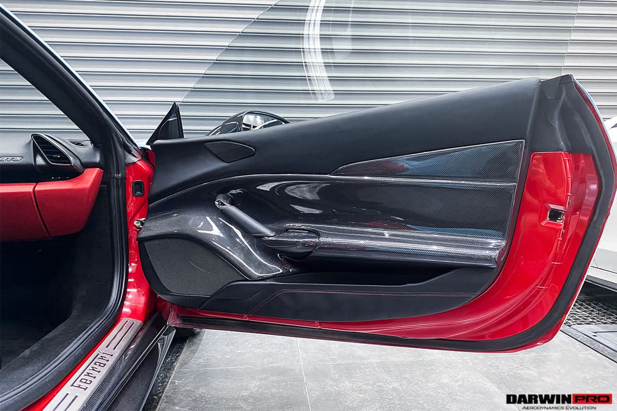 2015-2020 Ferrari 488 GTB & Spider Carbon Fiber Door Panel Interior
