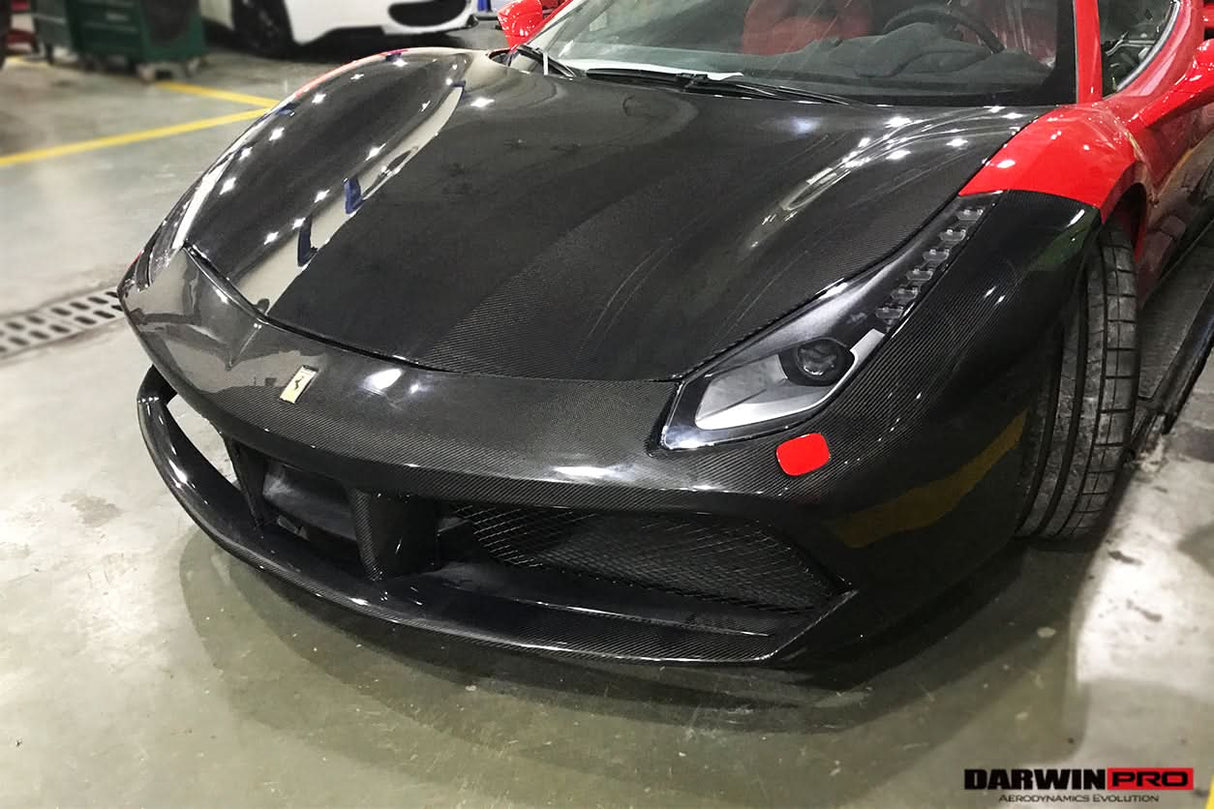 2015-2020 Ferrari 488 GTB & Spider Carbon Fiber Hood