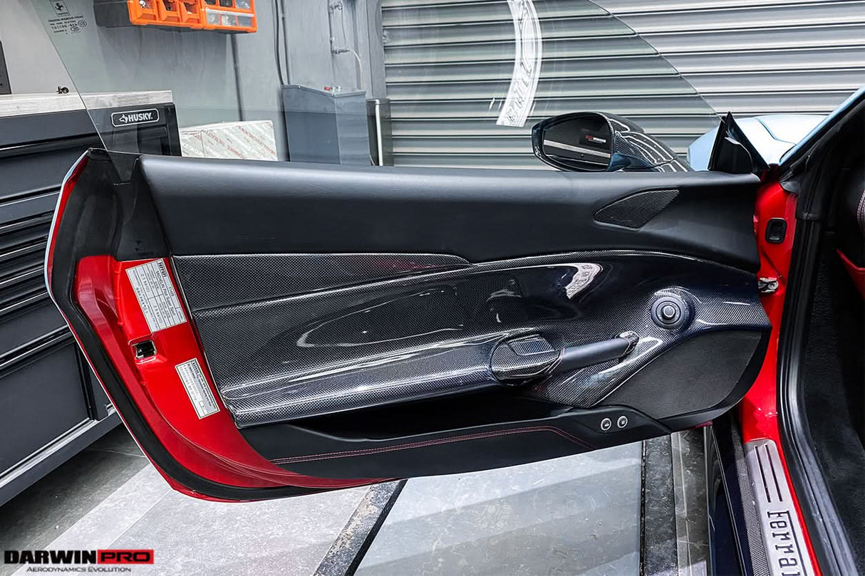 2015-2020 Ferrari 488 GTB & Spider Carbon Fiber Door Panel Interior