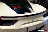 2015-2020 Ferrari 488 GTB BKSS Style Carbon Fiber Trunk Spoiler