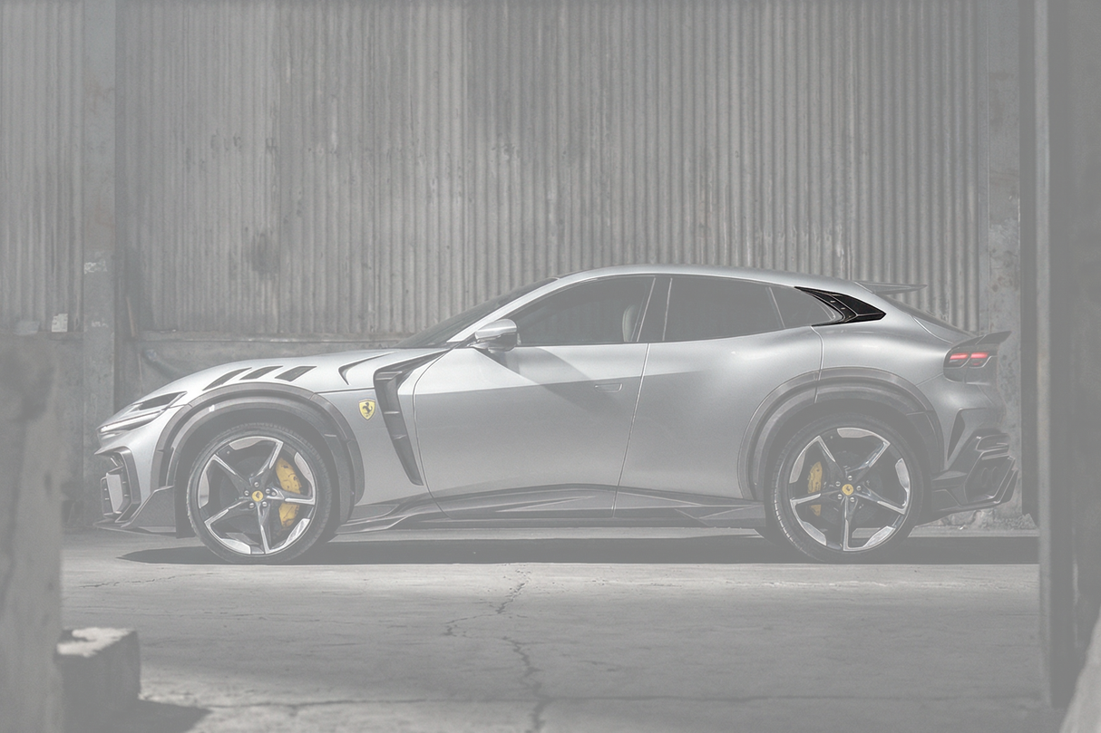2023-UP Ferrari Purosangue F175 Carbon Fiber Quarter Window Scoops DarwinPRO iMP Design