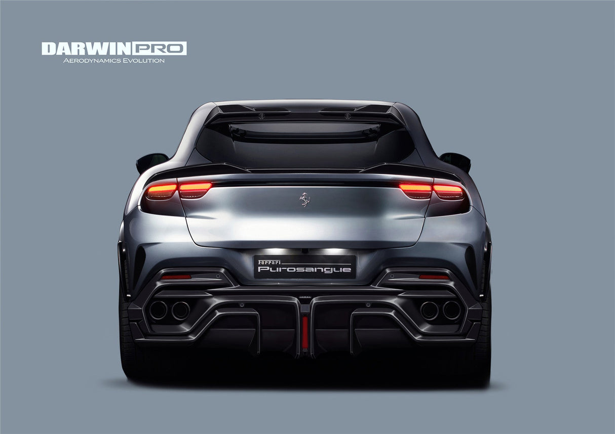 2023-UP Ferrari Purosangue F175 Carbon Fiber Roof Spoiler DarwinPRO iMP Design