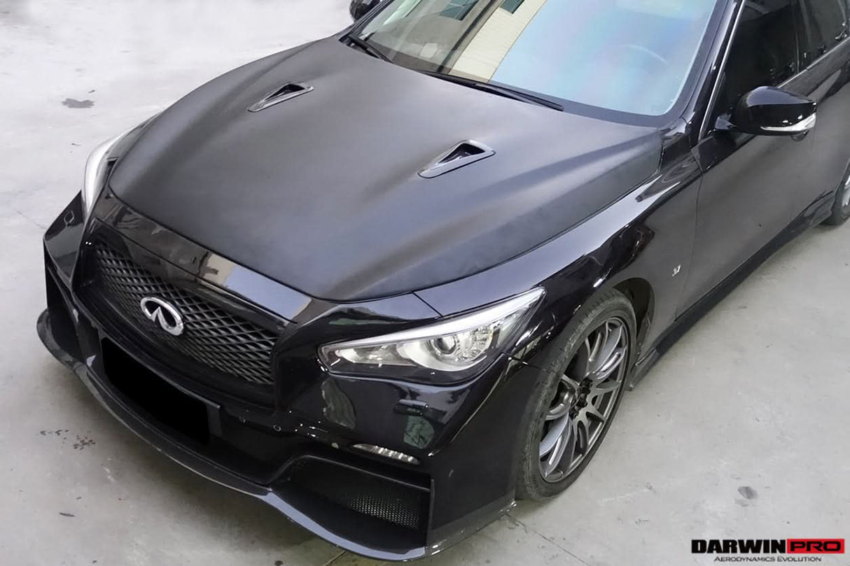 Darwinpro 2014-2022 Infiniti Q50 Sedan EAU ROUGE Style Hood
