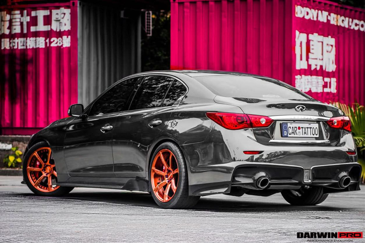 2014-2017 Infiniti Q50 Sedan EAU ROUGE Style Rear Bumper