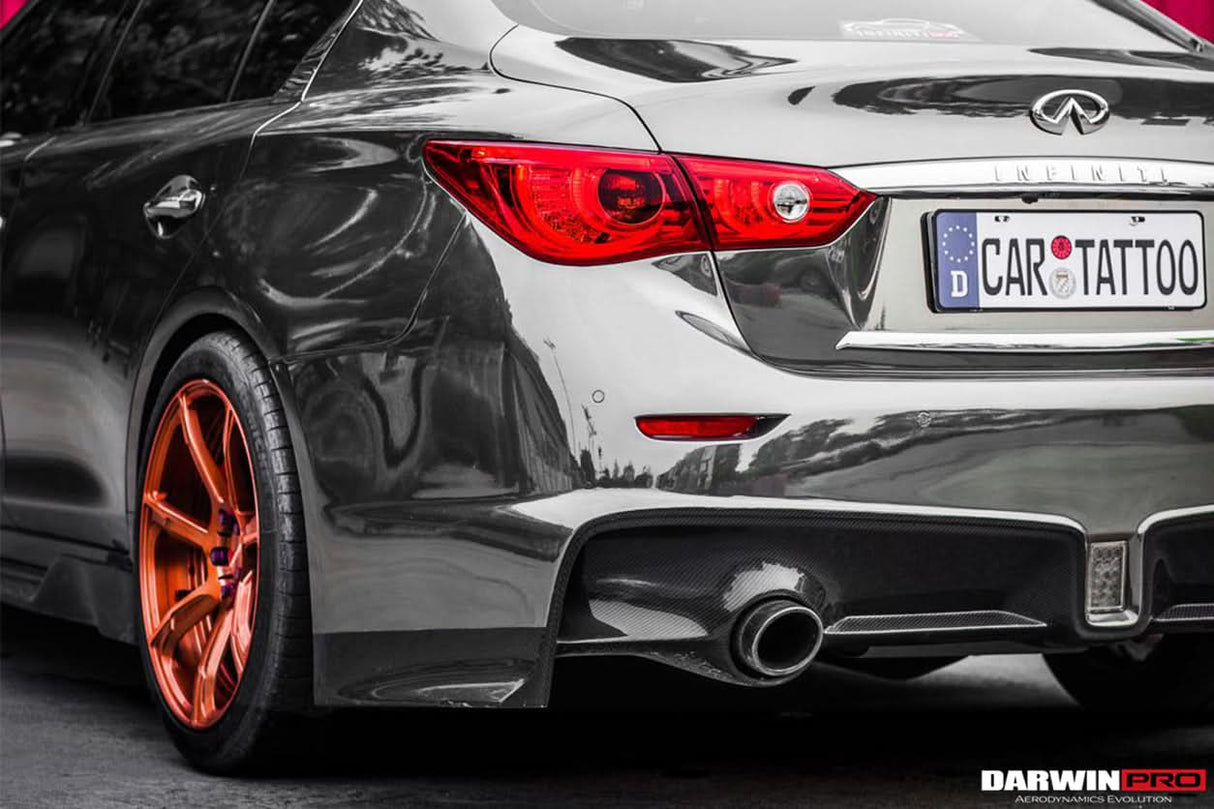 2014-2017 Infiniti Q50 Sedan EAU ROUGE Style Rear Bumper