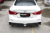2014-2017 Infiniti Q50 Sedan EAU ROUGE Style Rear Bumper