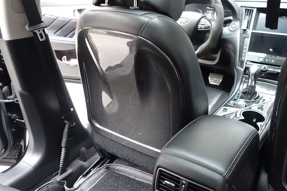 2014-2022 Infiniti Q50 Sedan Dry Carbon Fiber Seatback Replacement