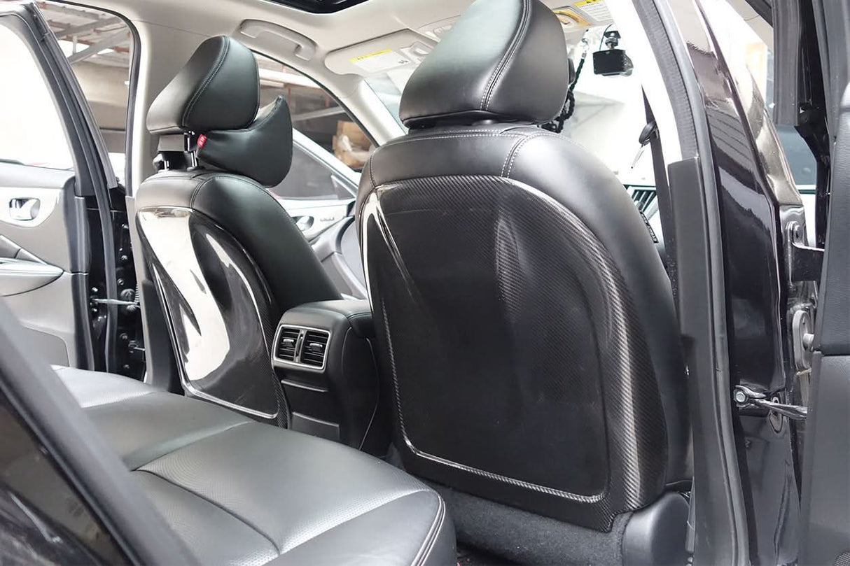 2014-2022 Infiniti Q50 Sedan Dry Carbon Fiber Seatback Replacement