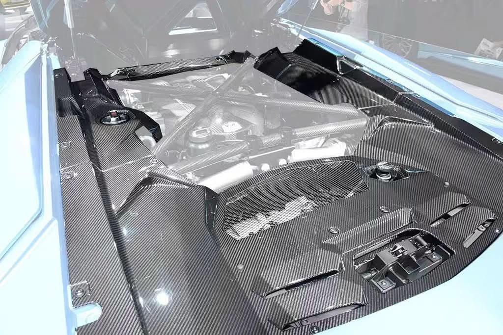 2011-2016 Lamborghini Aventador LP700 Coupe Carbon Fiber Engine Bay Cover Interior Replacement
