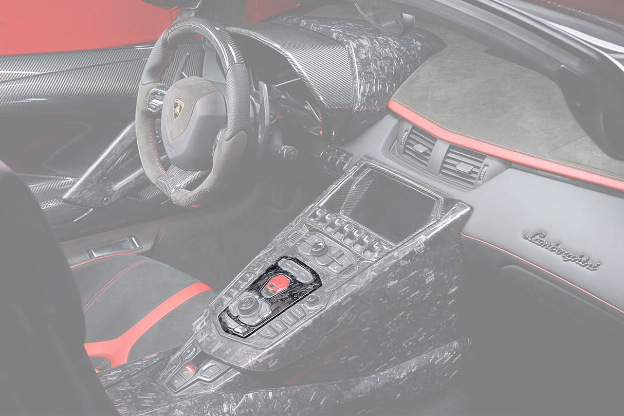 2011-2016 Lamborghini Aventador LP700 LP720 LP750 SV Coupe Roadster Dry Carbon Fiber Center Console Panel Replacement