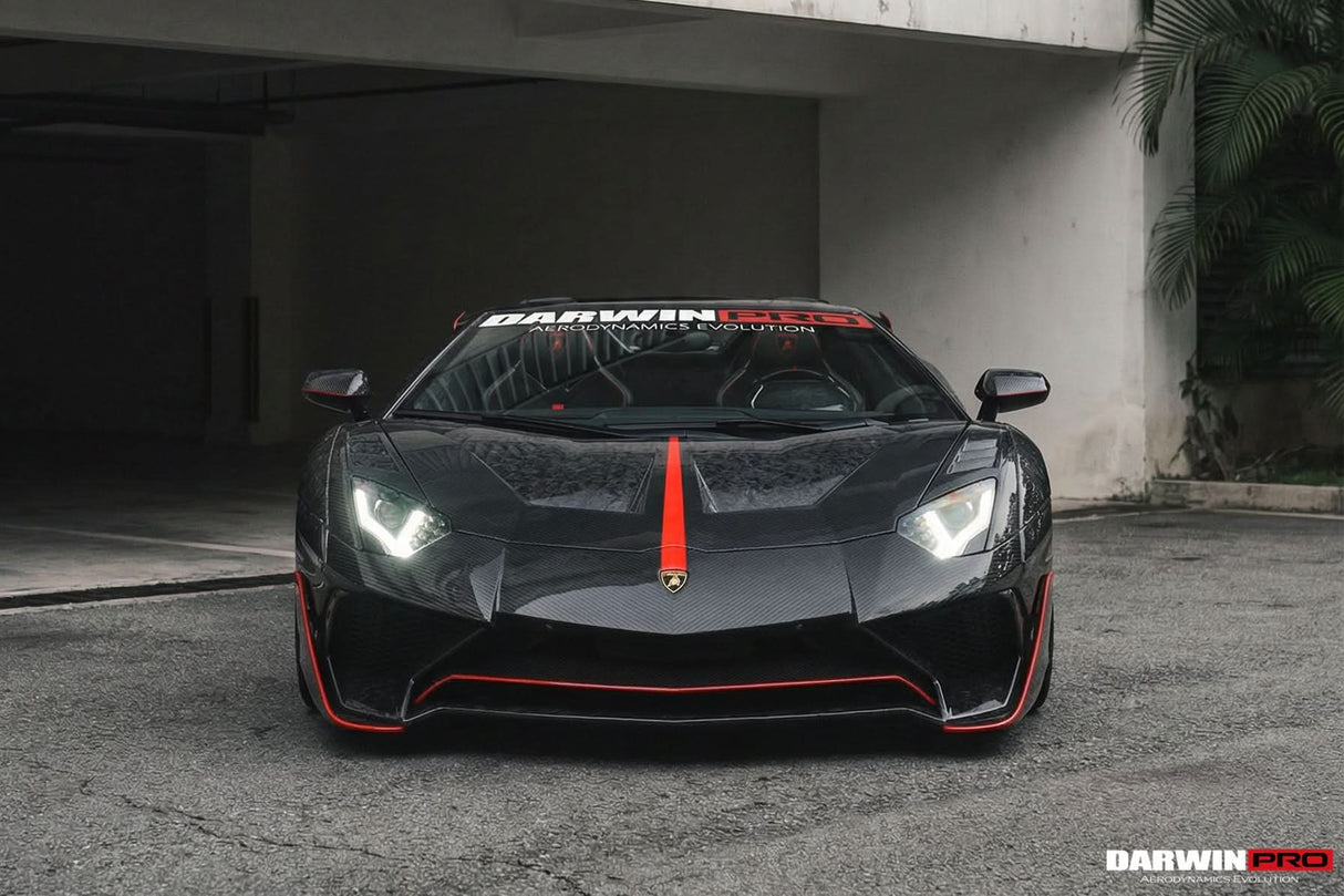 DarwinPRO 2011-2016 Lamborghini Aventador LP700 Roadster SV-BKSSII Style Carbon Fiber Aero Full Wide Body Kit