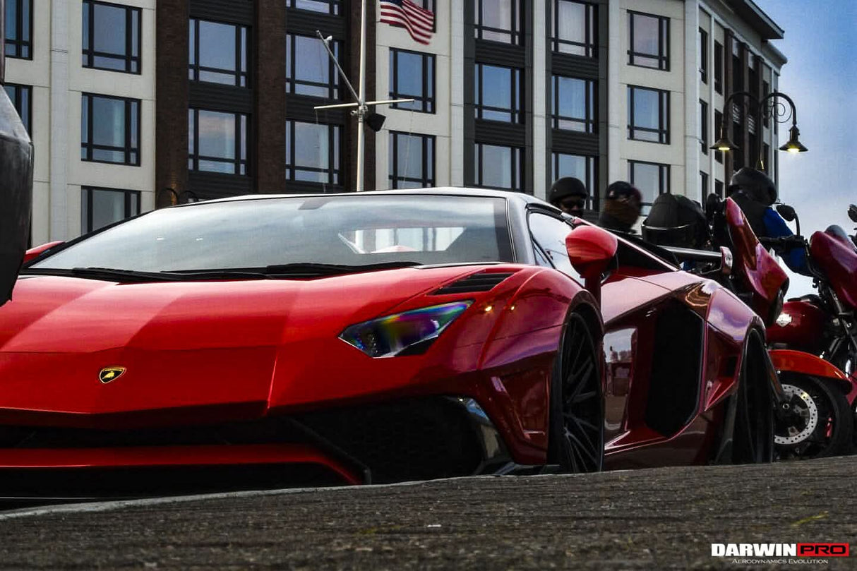 DarwinPRO 2011-2016 Lamborghini Aventador LP700 Roadster SV-BKSSII Style Carbon Fiber Aero Full Wide Body Kit