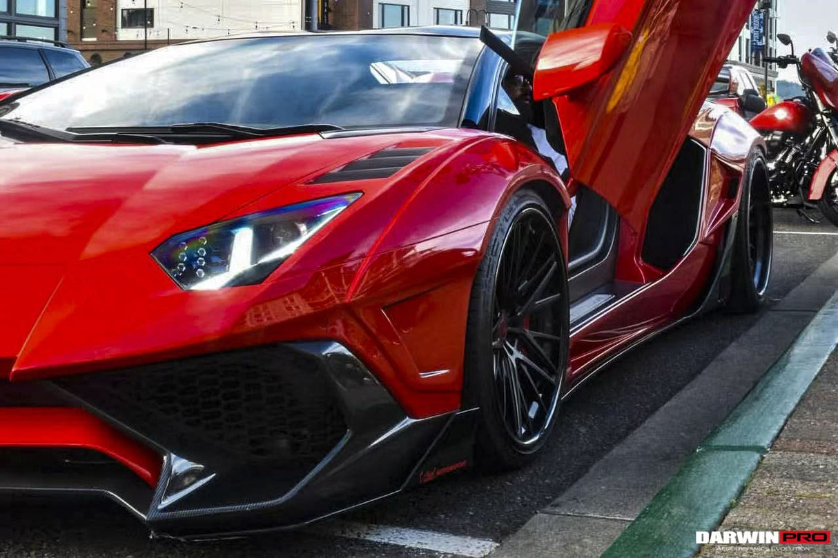 DarwinPRO 2011-2016 Lamborghini Aventador LP700 Roadster SV-BKSSII Style Carbon Fiber Aero Full Wide Body Kit